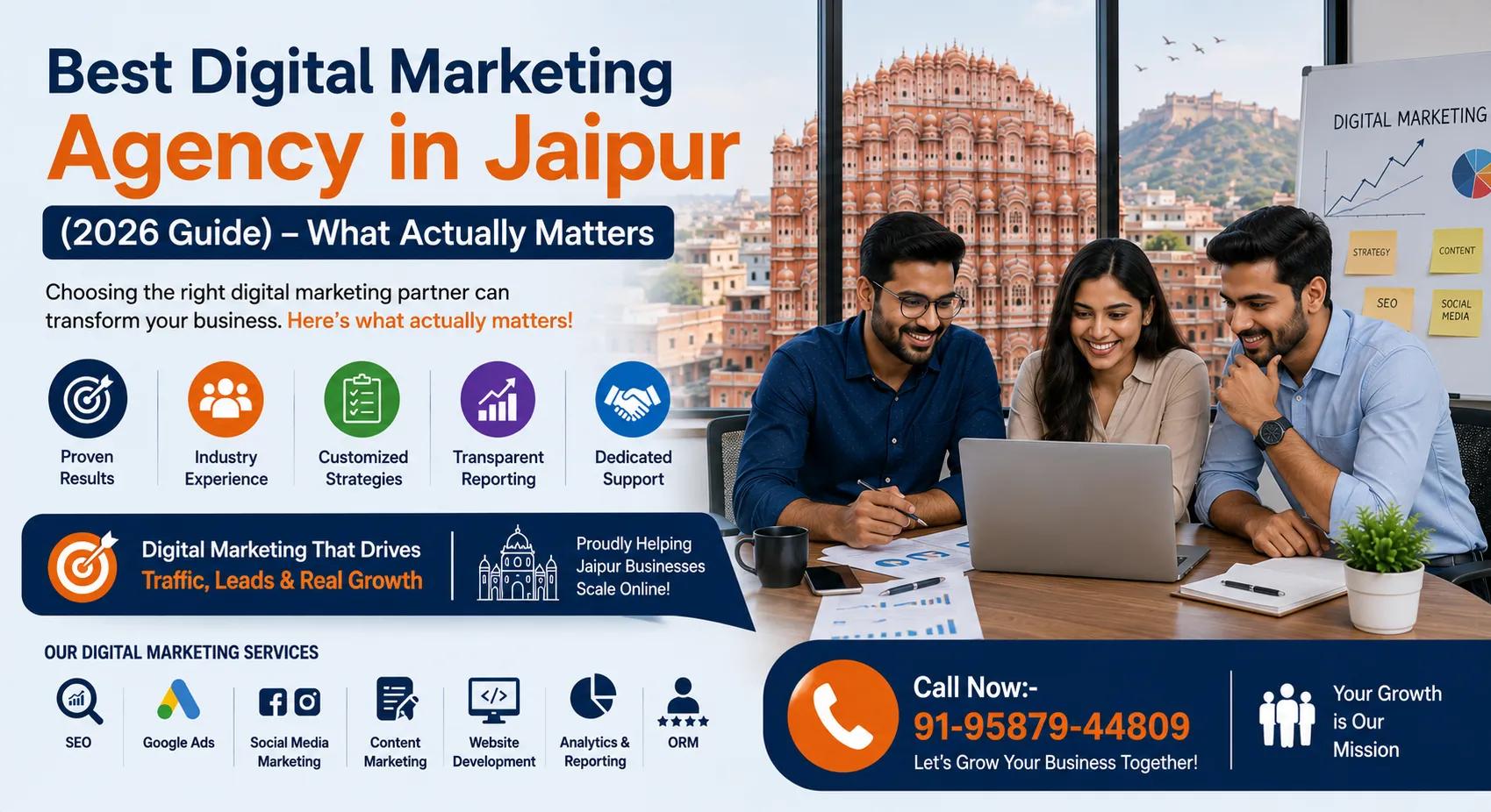 Best Digital Marketing Agency in Jaipur (2026 Guide) – What Actually Matters