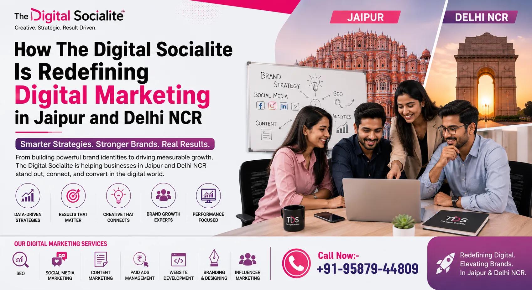 Best SEO & Social Media Marketing Agency in Jaipur – The Digital Socialite